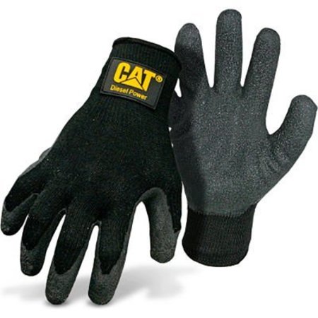 PIP CAT Latex Palm Gloves, Medium, Black CAT017400M
